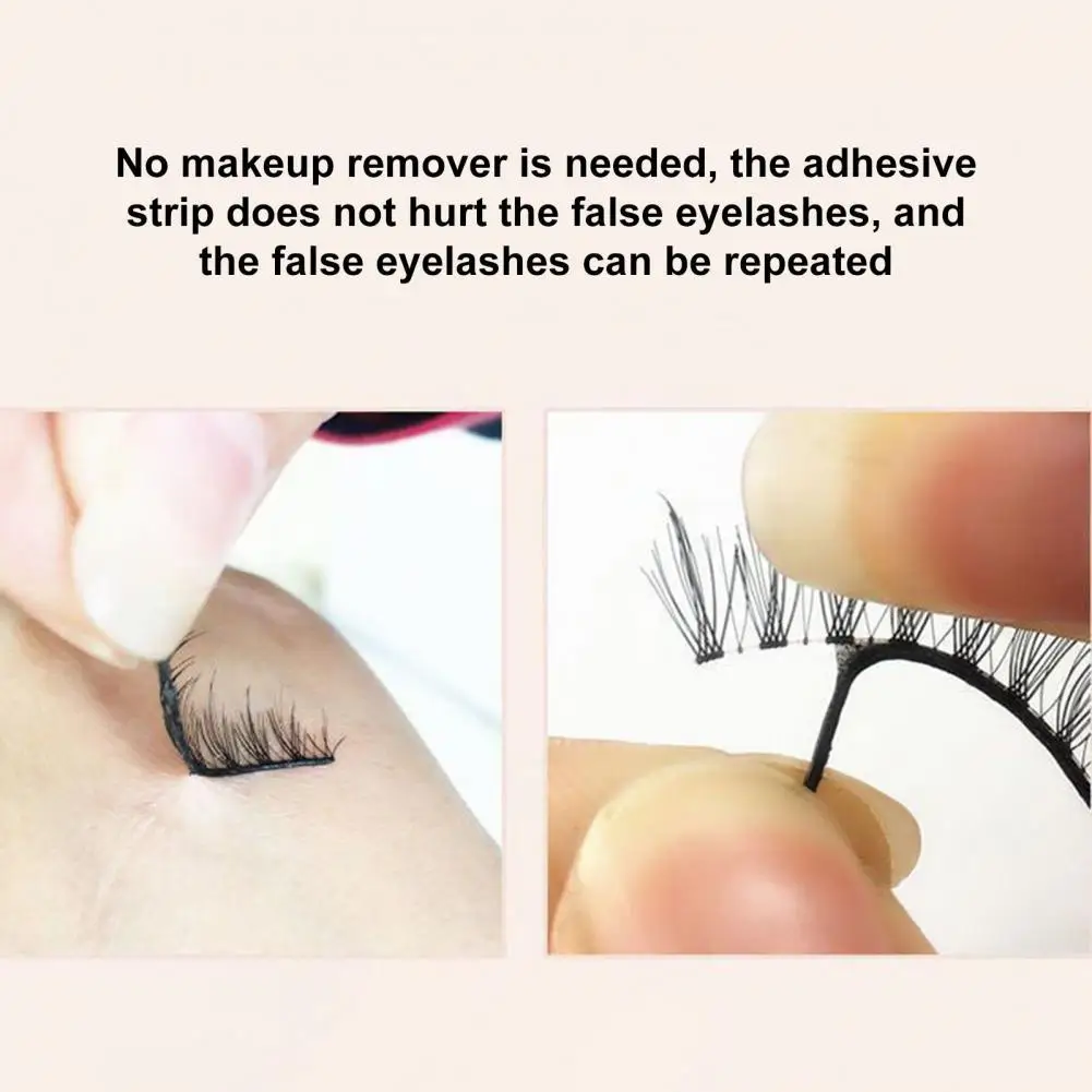 

34Pcs/Box False Eyelash Glue Versatile Self-Adhesive Eyelash Glue Strip Tools Quick Wear Easily Cleaning Eyelash Glue Strip