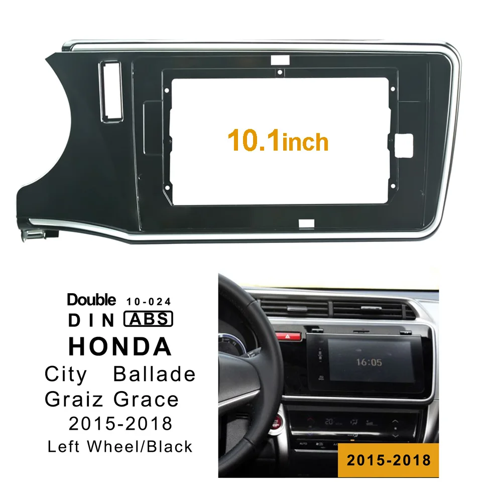 2Din Car DVD Frame Audio Fitting Adaptor Dash Trim Facia Panel 10.1