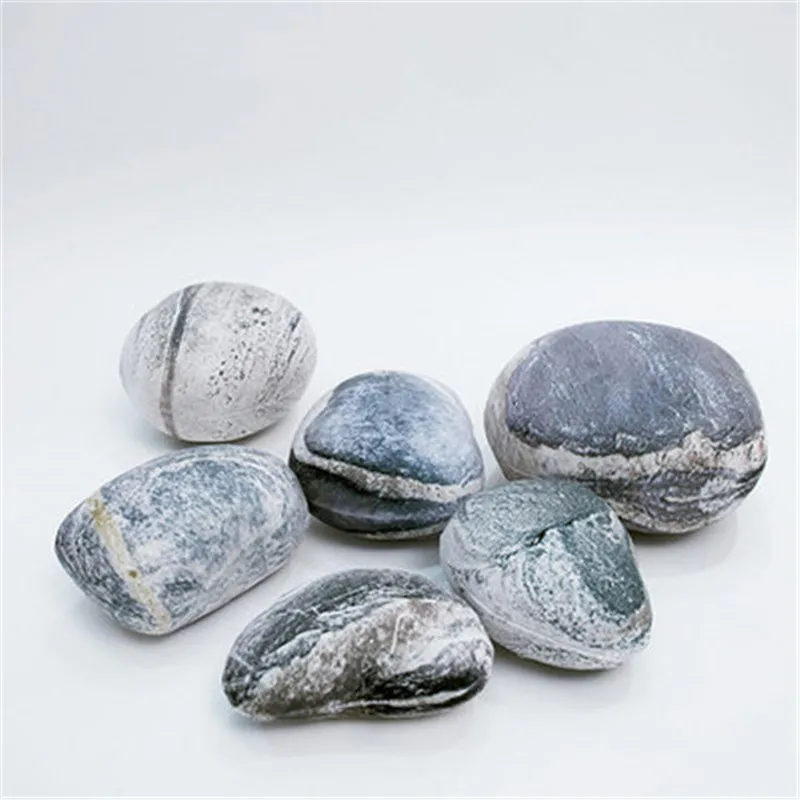 詰め物付きのぬいぐるみ枕,柔らかいクッション,映画の小道具用の模造小石石枕,子供部屋の装飾用のおもちゃ人形