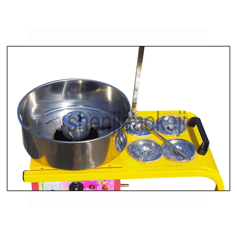 Аппарат для производства хлопковой конфеты, аппарат для производства хлопковой конфеты, электрическая тележка для коляски с начесом, аппарат для подогрева, аппарат для производства хлопковой конфеты