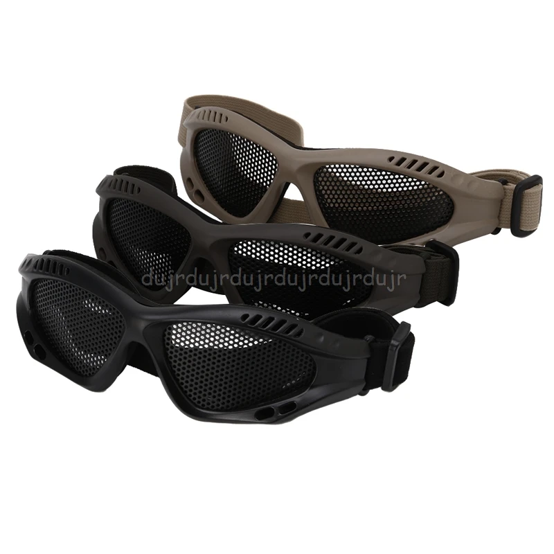 

Motorcycle Airsoft Eye Protection Goggles Anti Fog Mesh Metal Glasses Ju24 21 Dropshipping