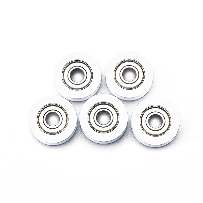 

5pcs Embedded 608U Groove Ball Bearing Guide Pulley 8*30*10mm For Guide Roller