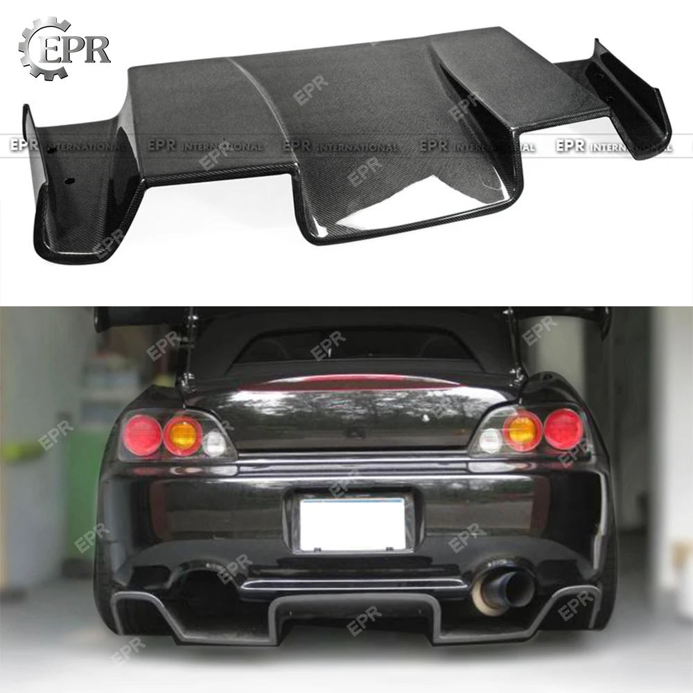 Carbon Diffuser For Honda S2000 AP1 AP2 SP Style Wide Body Carbon Fiber Rear Diffuser Body Kit Tuning Trim For S2000 Racing