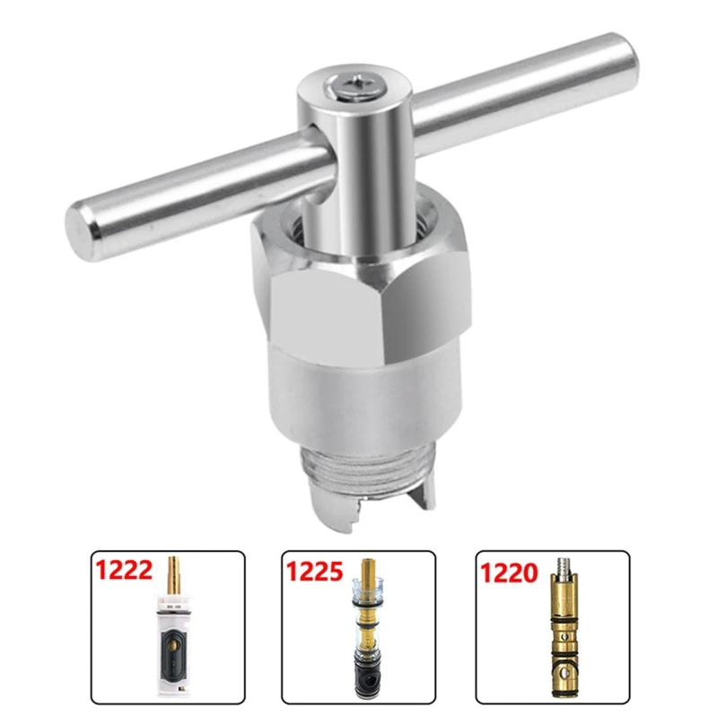 Upgraded Cartridge Puller Lightweight Faucet Cartridge Tool Faucet Core Removal Tool Compatible with Moen 1200 1222 1225