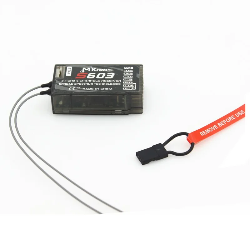 

2.4GHz S603 Digital Spread Modulation 6CH S603 Receiver For DX6i JR DX7 JR RC Helicopter Plane Wholesale Dropship