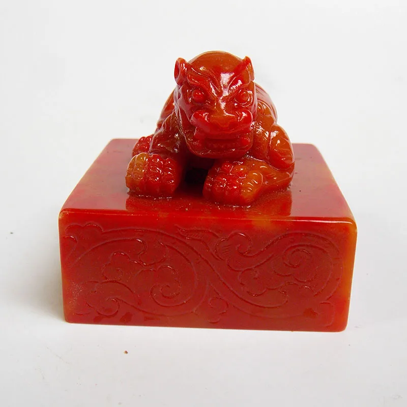 

Ancient China elements seal Emperor Military's tiger Jade Stone seal Zodiac tiger Traditional signet Special Seal Engraving