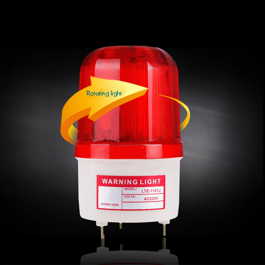 220v de gerencio da emergência conduziu a luz de advertência do estroboscópio industrial que pisca a luz sadia do alarme com sinal da construção da estrada da campainha