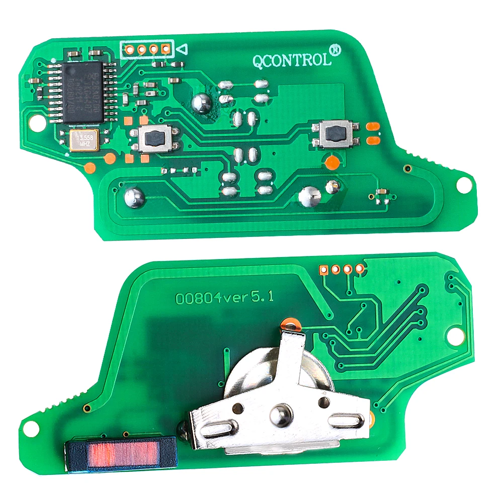KEYECU zdalny klucz składany obwód drukowany 2 przycisk ASK/FSK 433MHz ID46 dla Peugeot 207 307 308 407 CE0523 Model dla Citroen C3 A51 DS3