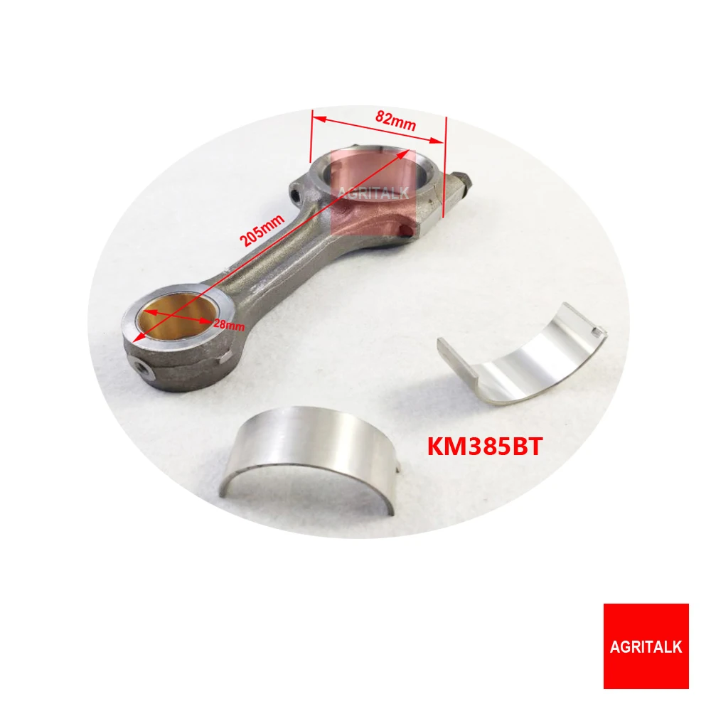 Connecting rod assembly for Laidong KAMA LL380BT / KM385BT / L380 (Swirl), please check firstly with us about the engine model