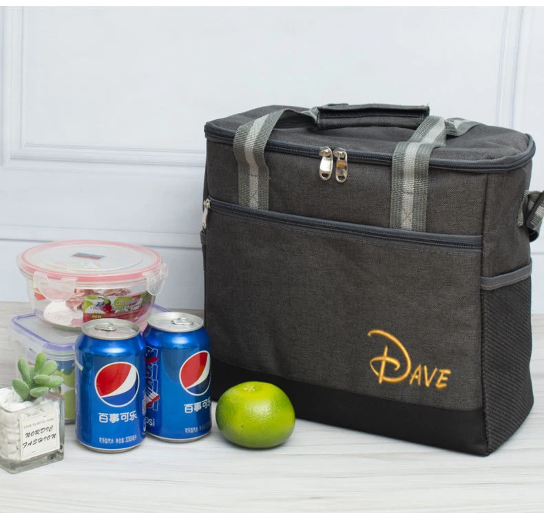 

Personalized Portable Thermal Cooler Bag Picnic Food Beverage Drink Fresh Keeping Organizer Insulated Lunch Box Zipper Tote Case