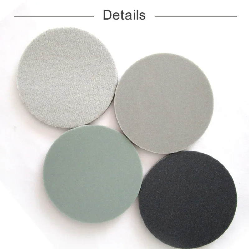 12 Pcs Flocking Round Disc Sanding Sponge 3 Inch 75mm 300-3000 Grit for Polishing & Grinding Power Tools Accessories
