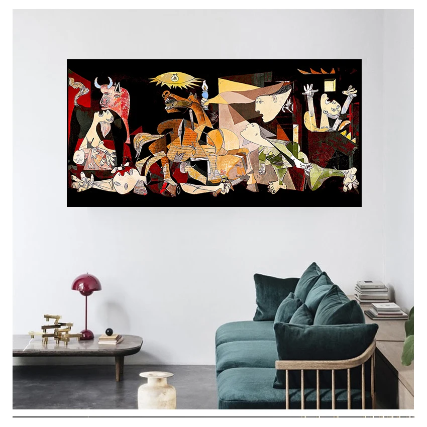 Painting Reproductions on The Wall Posters and Prints Decorative Picture for Living Room Famous Picasso Guernica Art Canvas