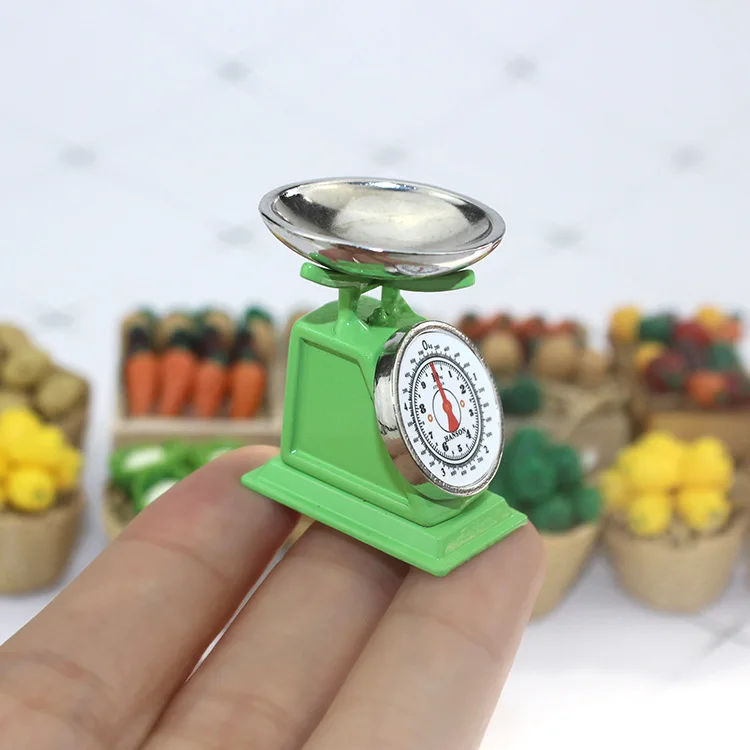 

Mini Weight Scale Model Miniature Dollhouse Furniture for Dollhouse Home Kitchen Decoration Accessories Kids Play Toy