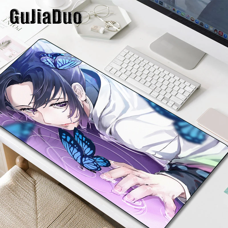 

Anime Kimetsu No Yaiba Large Mouse Pad Gamer Laptop Keyboard Table Desk Mat Gaming Room Accessories Kawaii Comic Mousepad Carpet