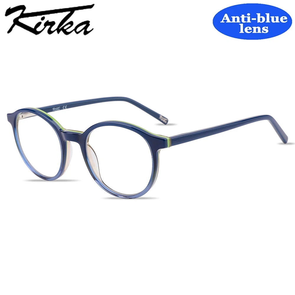 

kirka Computer Glasses Kids Blocking Glasses Anti Eye Strain Blue Light Eyeglasses for Child Anti-Blue Boy and Eyewear WK2004