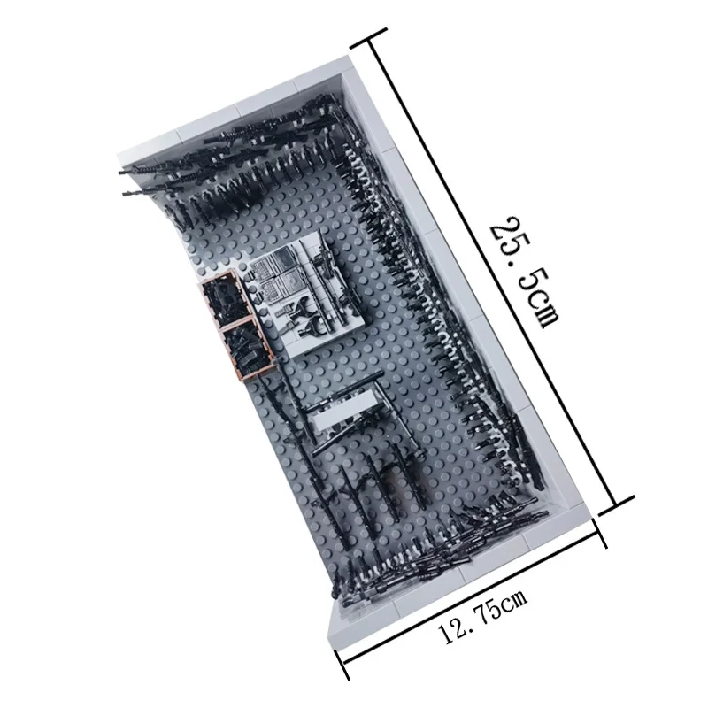 MOC Armi Casa Building Blocks Giocattoli per ragazzi Compatibile con pistole militari classiche Soldati Mattoni Compleanno Regalo di Natale 6 anni