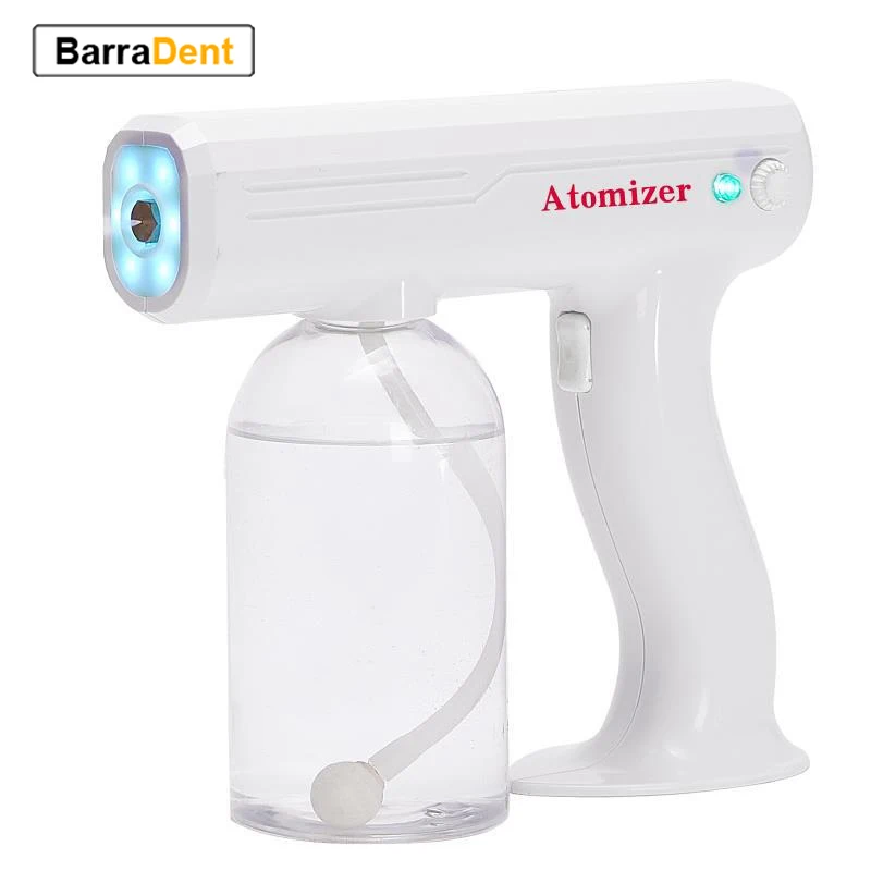 2020 Rechargable Nano Mist Wireless Disinfection Spray Gun Electric Atomizer For Sterilization Disinfection With 8 Light 800ML