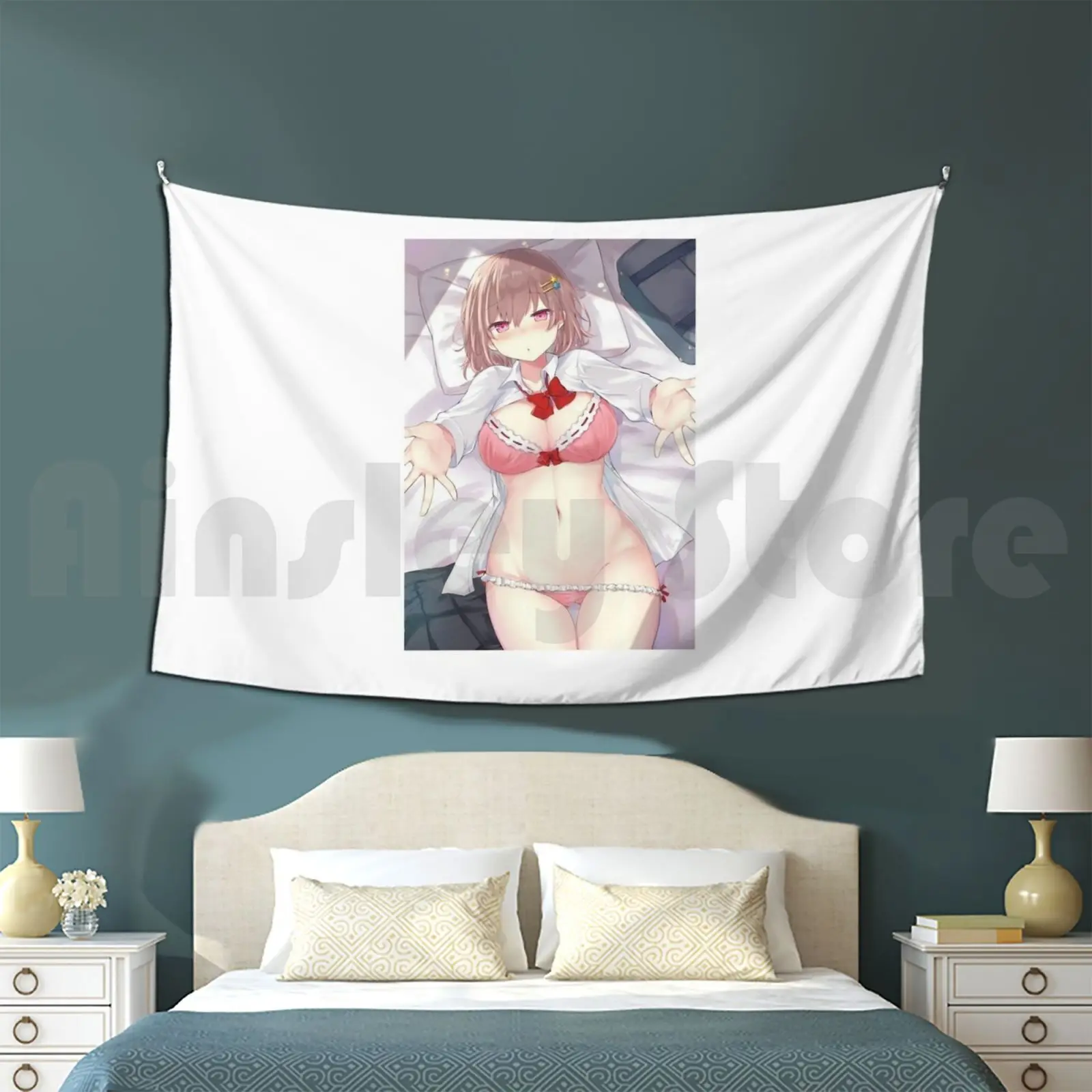 Ecchi Anima Tapestry Living Room Bedroom Tags Girls Slapsticker Slapstyle Anime Animegirl Slap Slapstylesticker Hentai Hentaigir