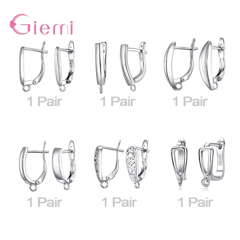 New Arrival 925 Sterling Sliver Earring Hooks Jewelry Findings Wholesale Items Jewelry Making Supplies