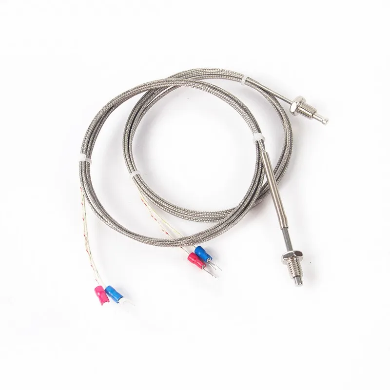 1M/2M/3M/4M/5M K-type Thermocouple Control Thread M8 Screw Probe Temperature Sensor Temperature Controller 0-400C Sensor Probe