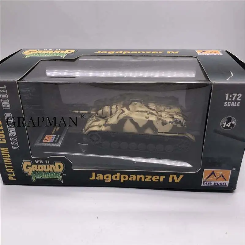 1/72 WWII German Jagdpanzer IV Tank Germany Army Jagd Panzer Tank 1945 Finished Model Easymodel Toy