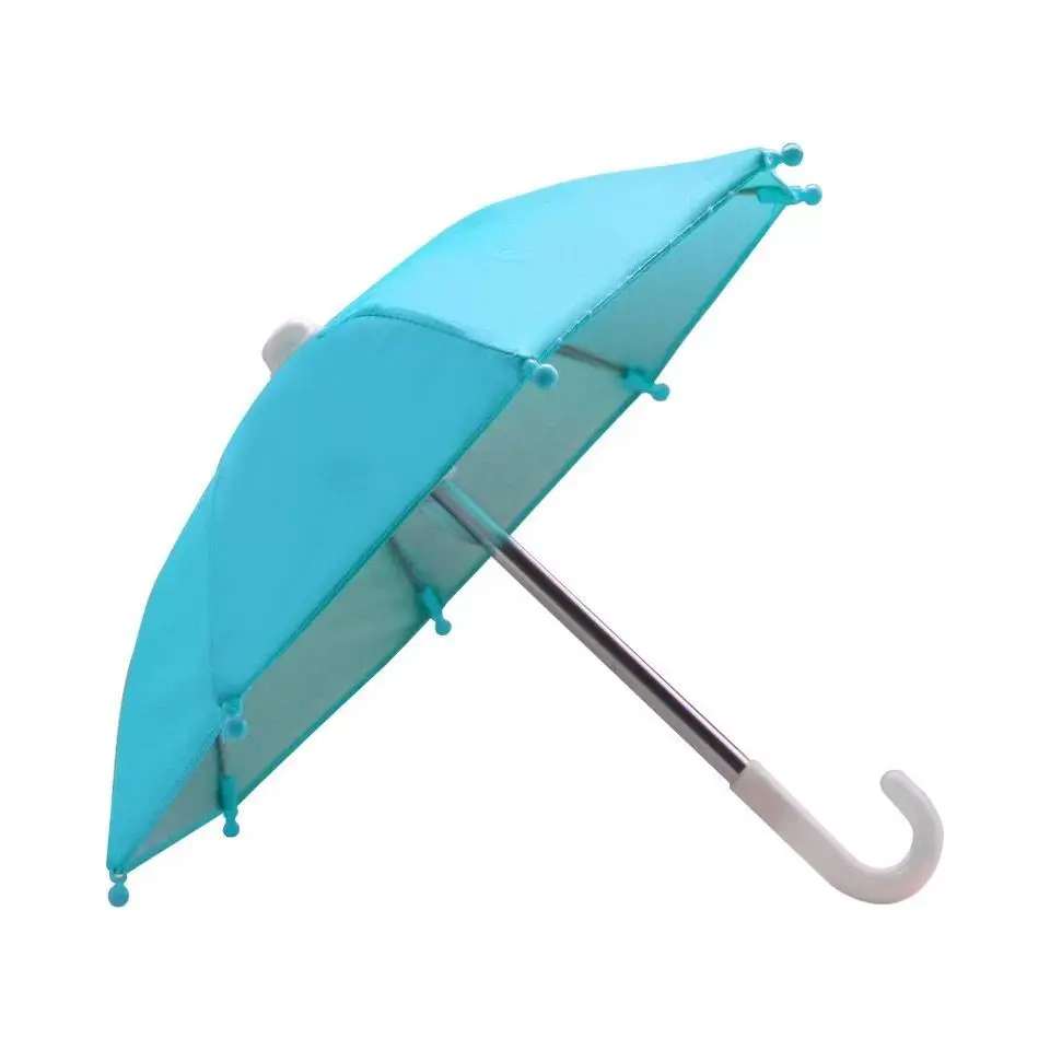 New Mini Umbrella Toy Bicycle Phone Holder Sunshade Umbrella Decoration Accessories Polyester For Children Play Mini Umbrella