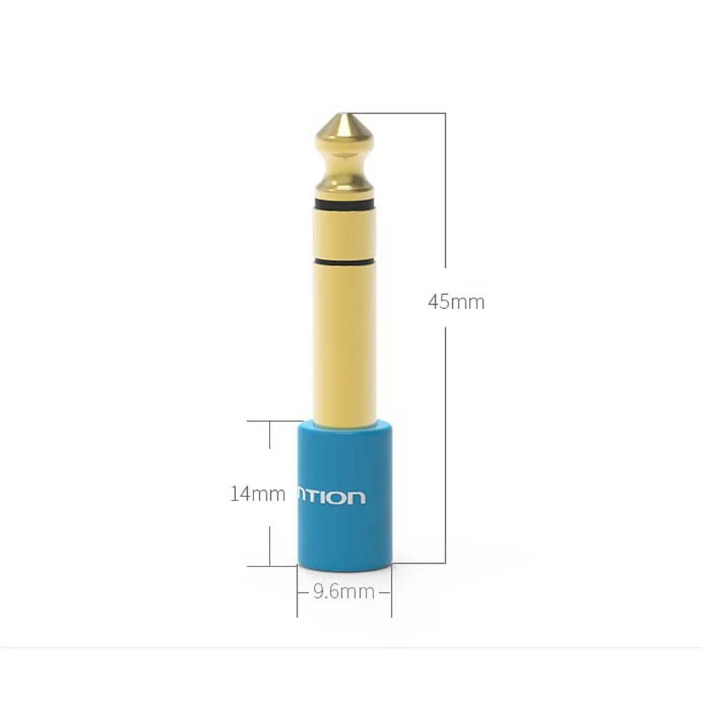 Jack 6.5 6.35mm wtyk męski na złącze żeńskie 3.5mm wzmacniacz słuchawkowy Adapter Audio mikrofon AUX 6.3 3.5mm konwerter