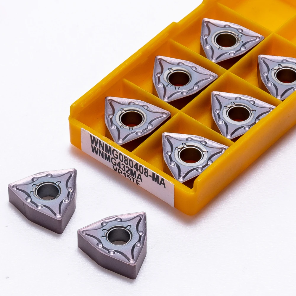 10PCS High Quality Carbide Blade WNMG080408 MA VP15TF UE6020 US735 Hardness Tool WNMG 080408 Internal Milling Cutter CNC Insert