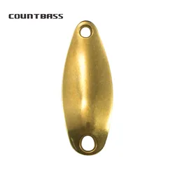 Countbass 50pcs Brass Micro Salmon Fishing Spoon Blanks SP009 2.6g 3.5g , Bass Pike Lure Baits