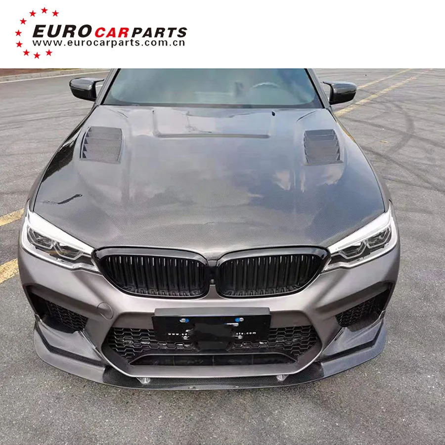 High Quality Exterior Body Parts For 5 Series M5 Sd Dry Carbon Engine Bonnet Cover Car Hood Scoop