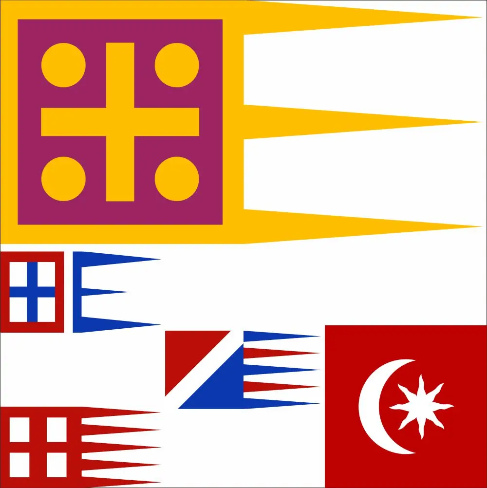 Byzantine Empire Flag Banner 3X5FT 90X150CM Pennants From The Madrid Skylitzes 2X3FT Constantinople Banner