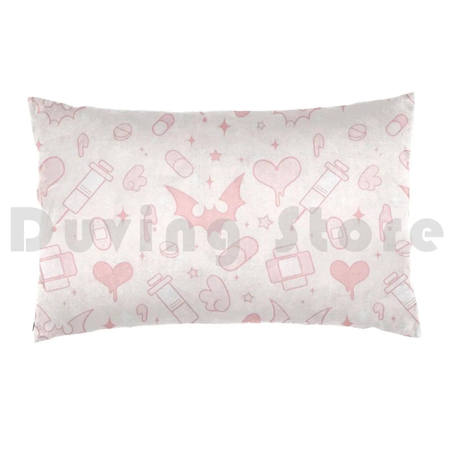 Toys-Pink Vers. Pillow Case Printed 50x75 Menhera Menhera Kei Gurokawa Gurokawaii Kawaii Cute Guro Pills