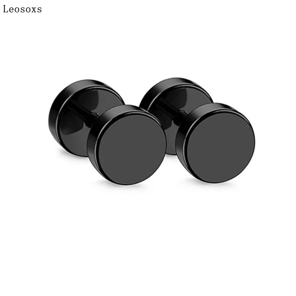 Leosoxs 4 Pcs Stainless Steel Earrings European and American Piercing Jewelry Fashion Hot Sale