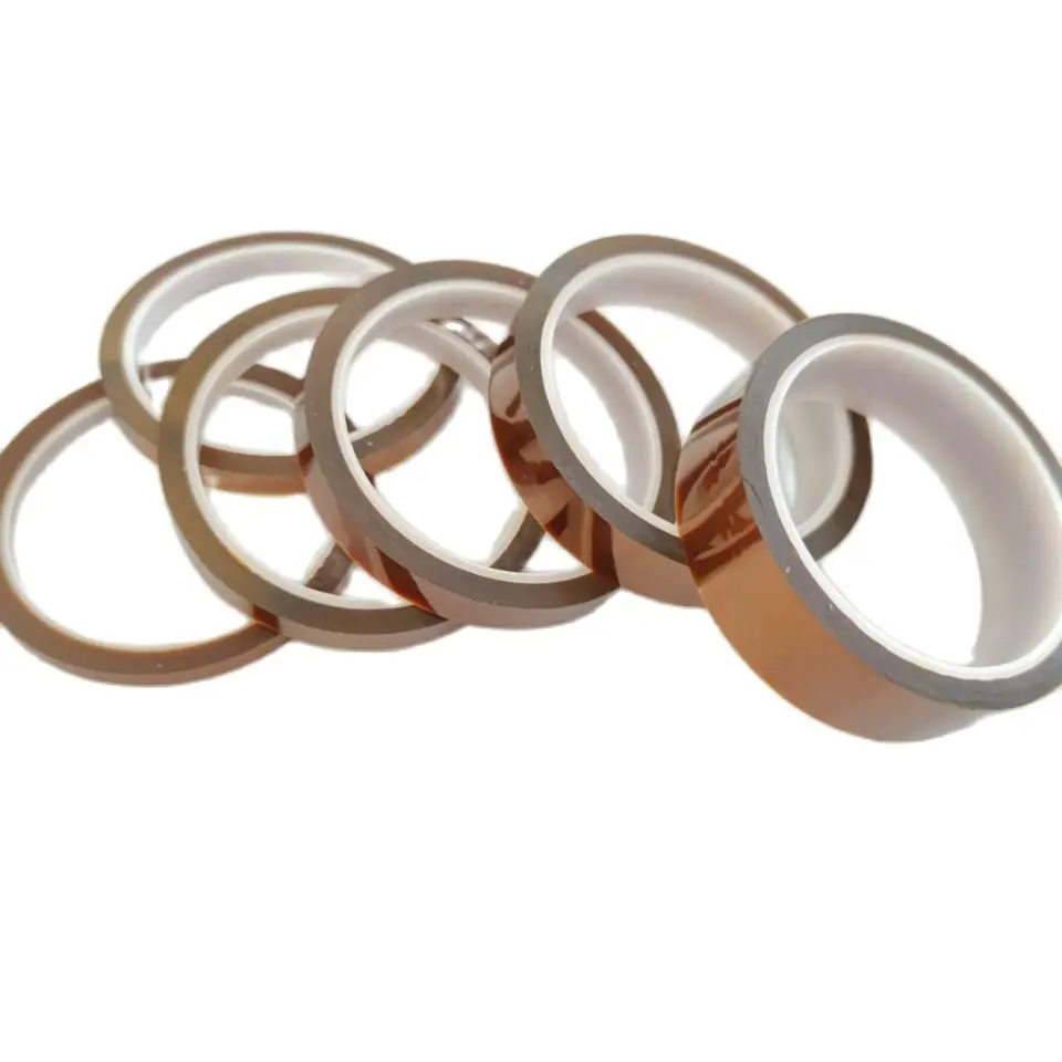 1PCS 5-25MM X 33M Professionelle Hitzebeständige Hochtemperatur Isolierung Elektronik Industrie Schweißen Polyimid kapton Band – Detail 5