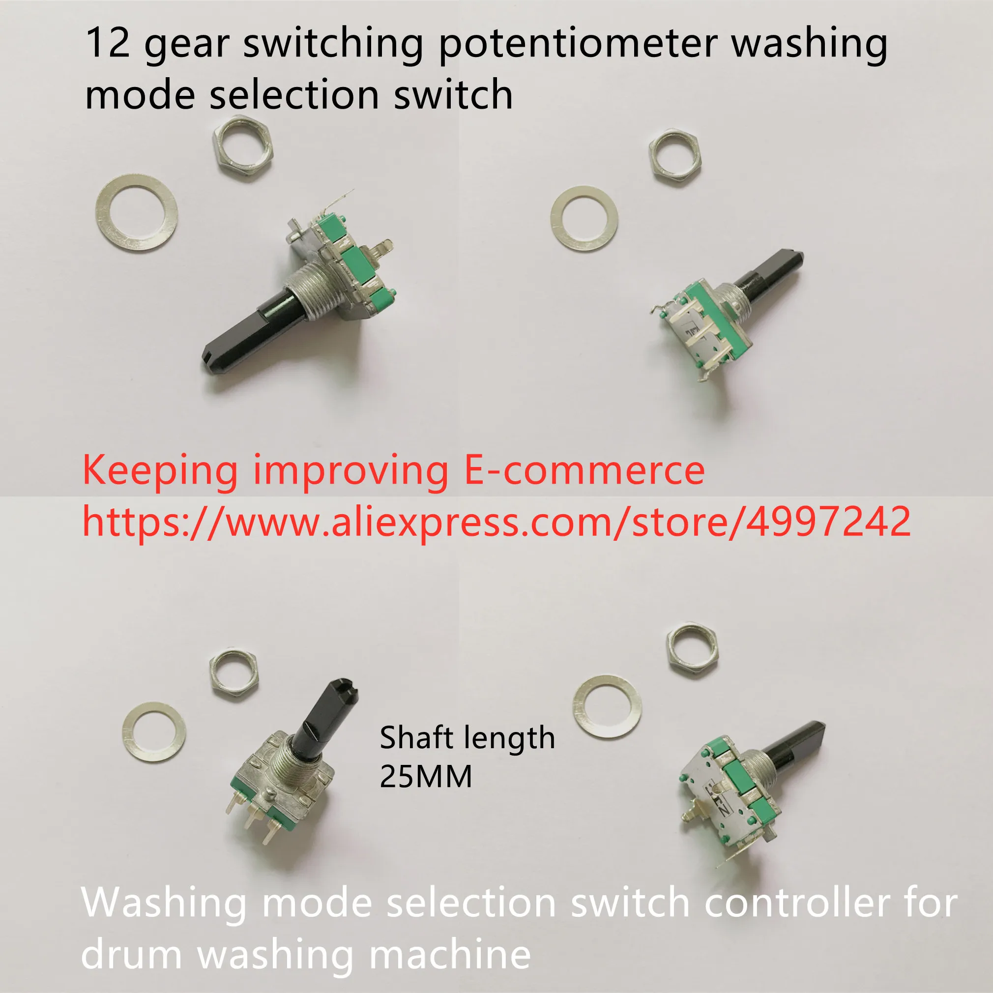 Original new 100% 12gear switching potentiometer washing mode selection switch controller for drum washing machine