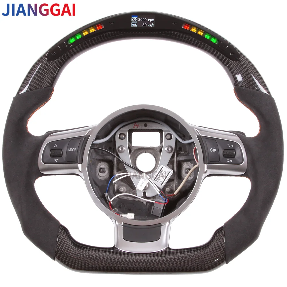 

Fit For Audi R8 TTS TT LED Shift Light Carbon Fiber Steering Wheel 2007-2016 models