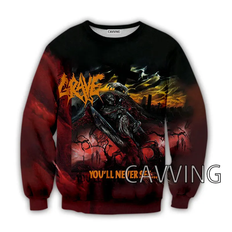 

CAVVING 3D Printed Grave Band Crewneck Sweatshirts Harajuku Styles Tops Long Sleeve Sweatshirts for Men/women