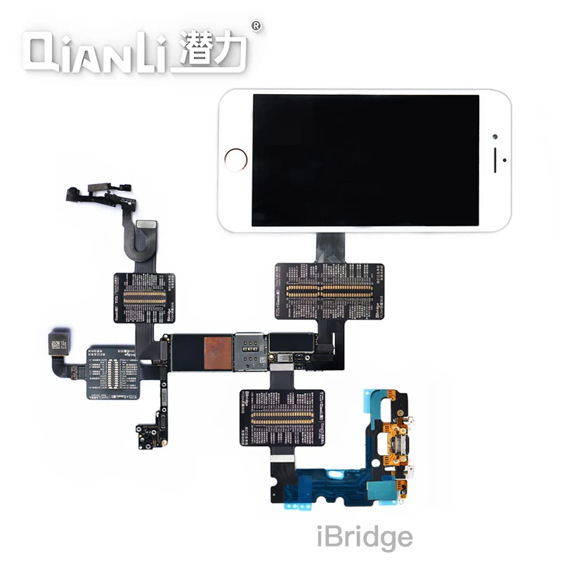 Qianli-Cable de prueba iBridge para reparación de cámara trasera, pantalla táctil de fallo de placa base, para teléfono XSMAX X 8P 8G 7P 7 6SP 6S 6P 6