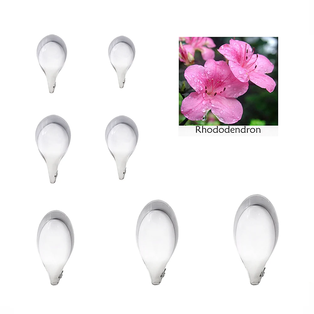 Rhododendron simsii fondant sugar flower cutters baking cake decorations Polymer Clay Cold Porcelain gumpaste tools