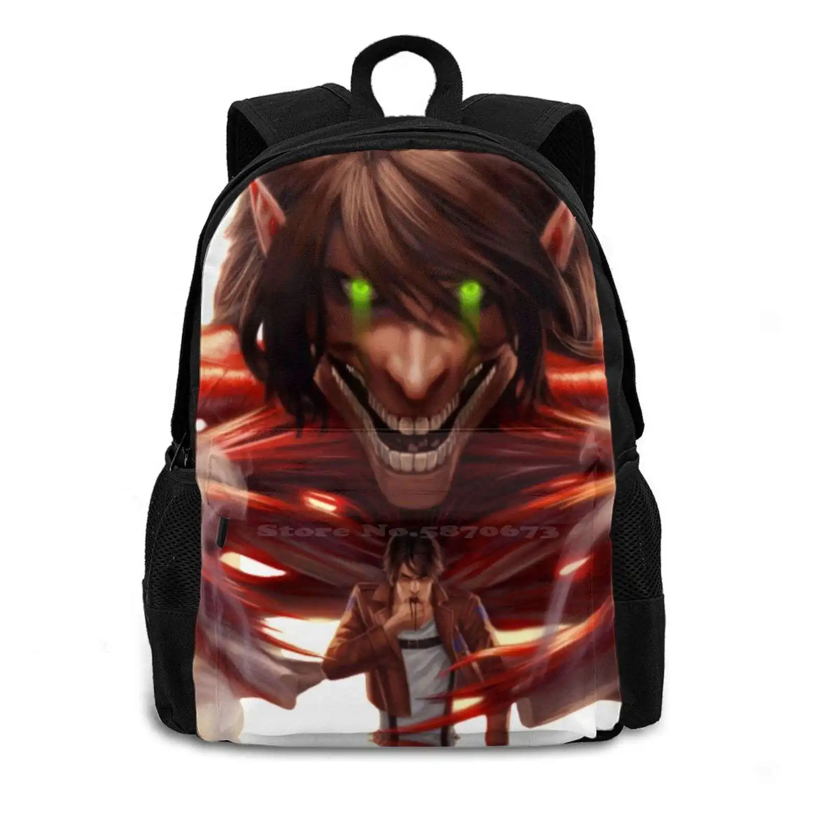 Eren Yeager Teen College Student Backpack Laptop Travel Bags Eren Yeager Eren Yeager Eren Yeager Eren Yeager Eren Yeager Eren