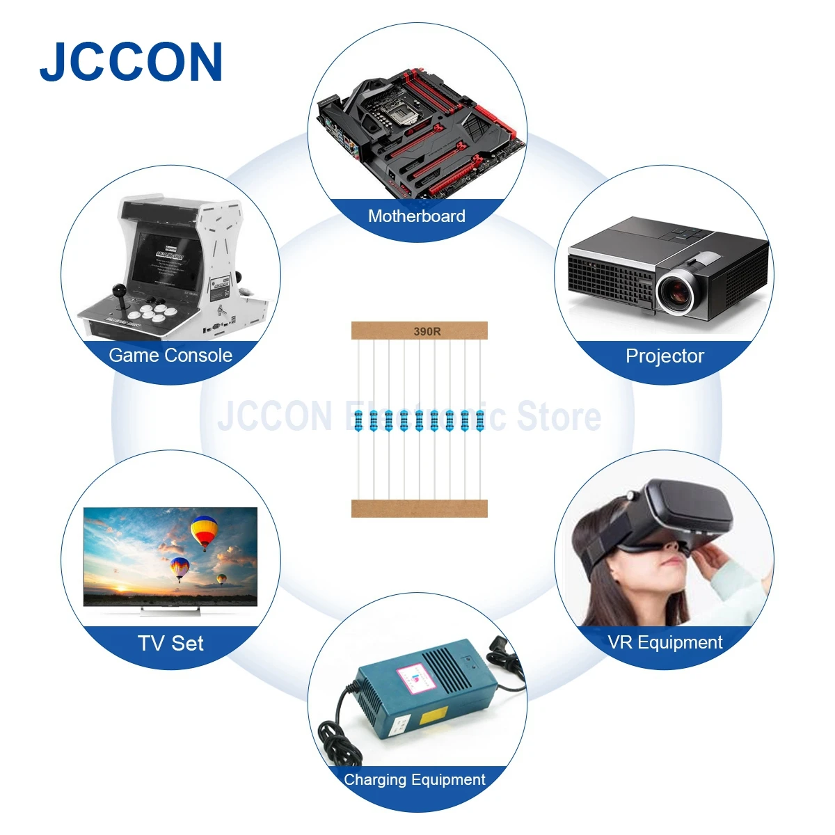 300Pcs 1/2W 1K~820K Metal Film Resistor Assorted Kit 30Values x 10Pcs=300Pcs Sample Kit Color Ring Resistance 1K 1K5 2K