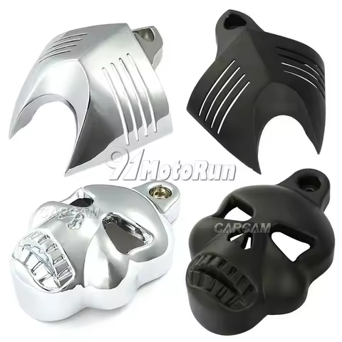 Universal Motorcycle V-shield Horn Cover For Harley Sportster XL 883 1200 X48 Softail Dyna Glide Big Twin Electra Road King