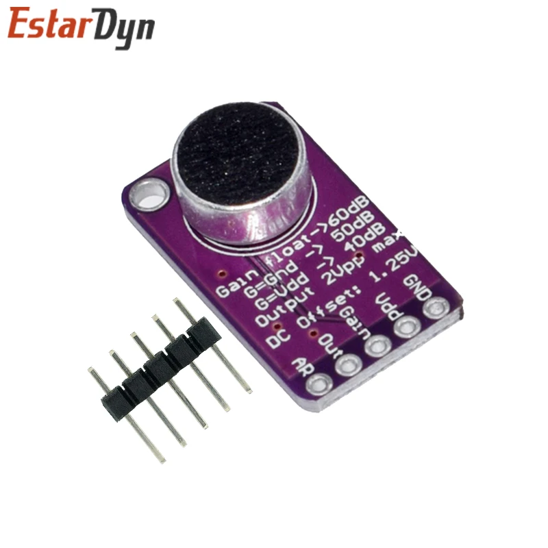 MAX9814 Microfoon Agc Versterker Board Sound Sensor Module Auto Gain Control Aanval Voor Arduino MAX4466 Pcb Board Diy Kit