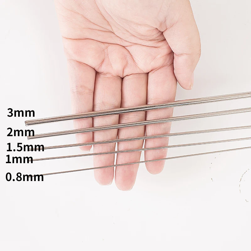 500mm/20pcs Stainless Steel Spring Wire Hard Wire Full Hard Wire Straight Wire Make Spring/Hook