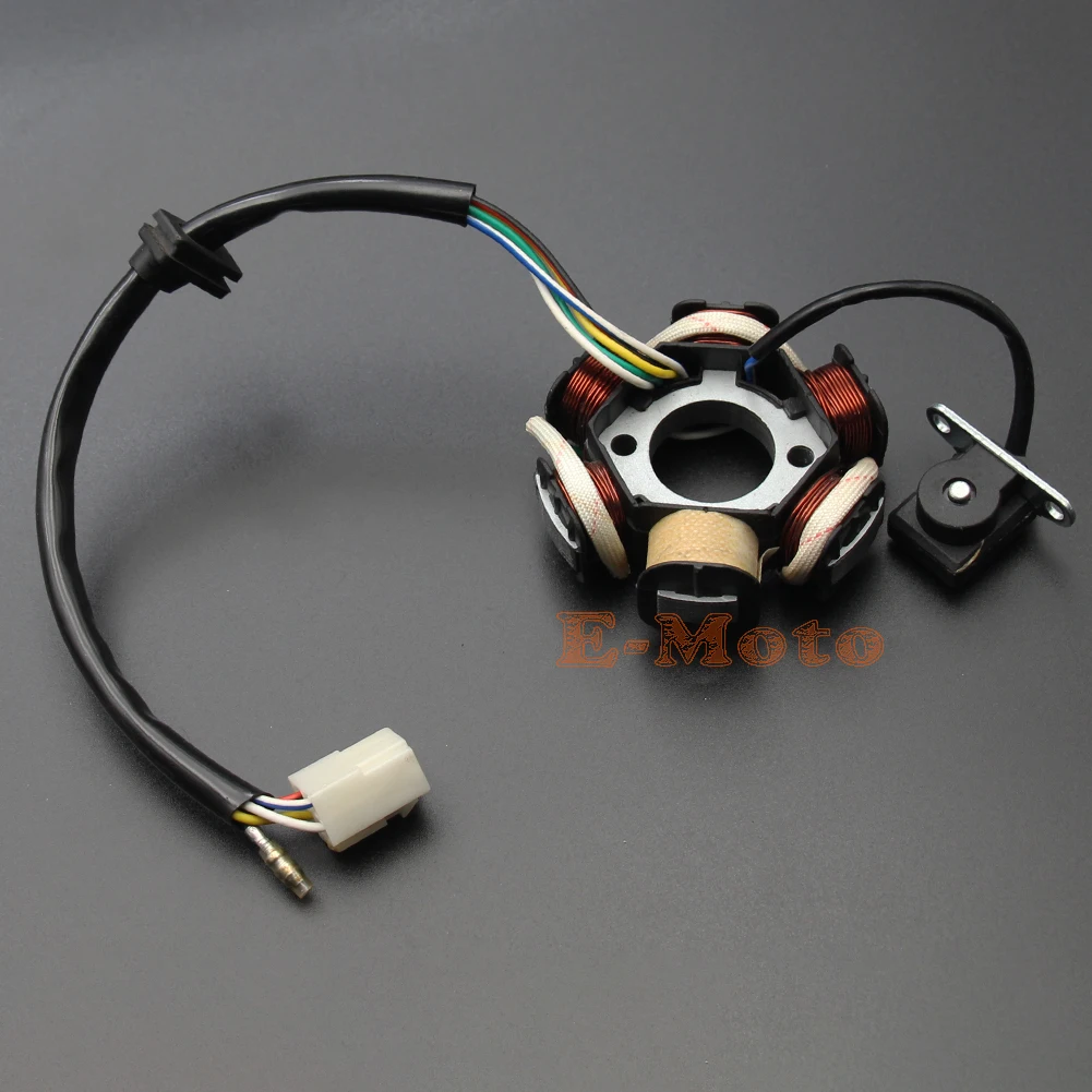 6 Pole Magneto Stator For 50cc 70cc 90cc 110cc 125cc ATV Quad Dirt Bike Go Kart Buggy Mini Choppers Motorcycle