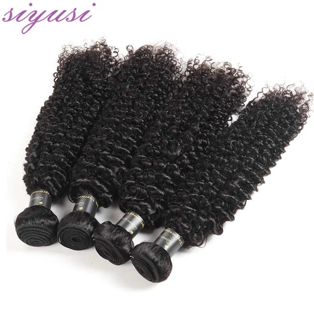 Indische Verworrene Lockige Haar Bundles 1/3/4 stücke Menschlichen Lockiges Haar Bundes Natürliche Farbe 100% Menschliches Haar weben Bundles Curly Haar Bundles