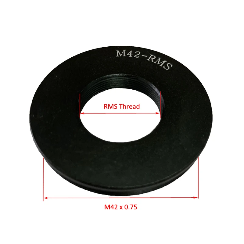 M42x0.75 to RMS Adapter Ring Microscope Objective Lens RMS Thread to M42 Canon Nikon Adapter for Canon Nikon SLR Photography