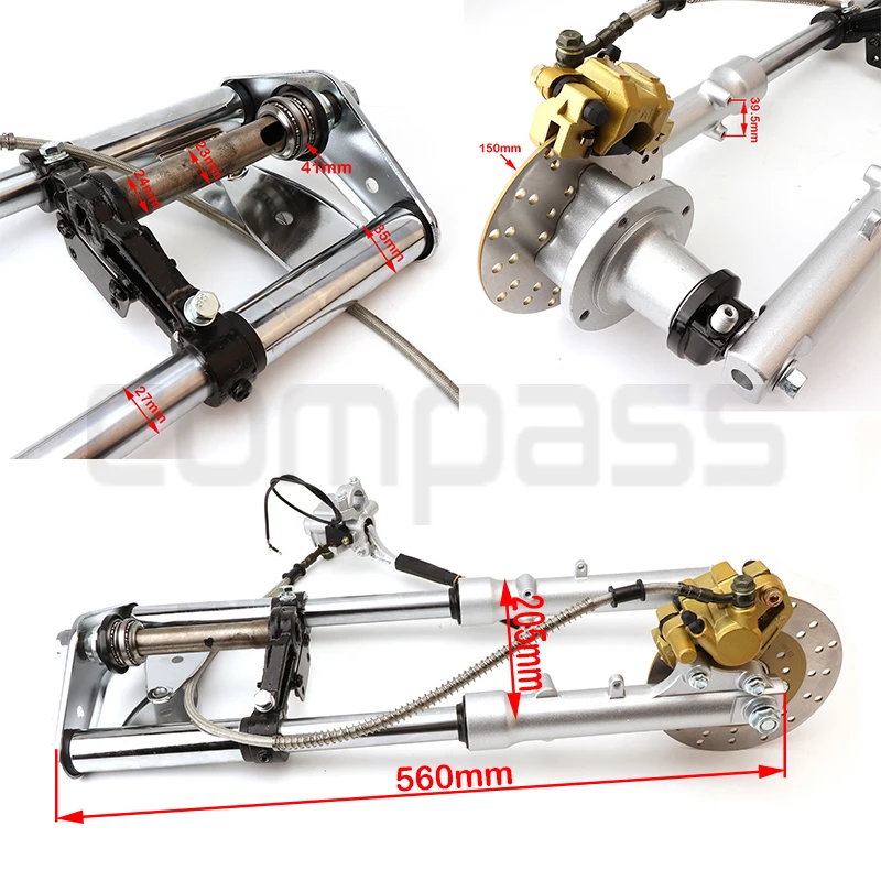 Suitable for Z50 small monkey motorcycle modified disc front fork shock absorber assembly