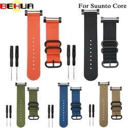 Watchbands New for Suunto Core Nylon Strap Band Kit with Lugs Adapters Tools 24mm smart bracelet for men weman watches Wristband