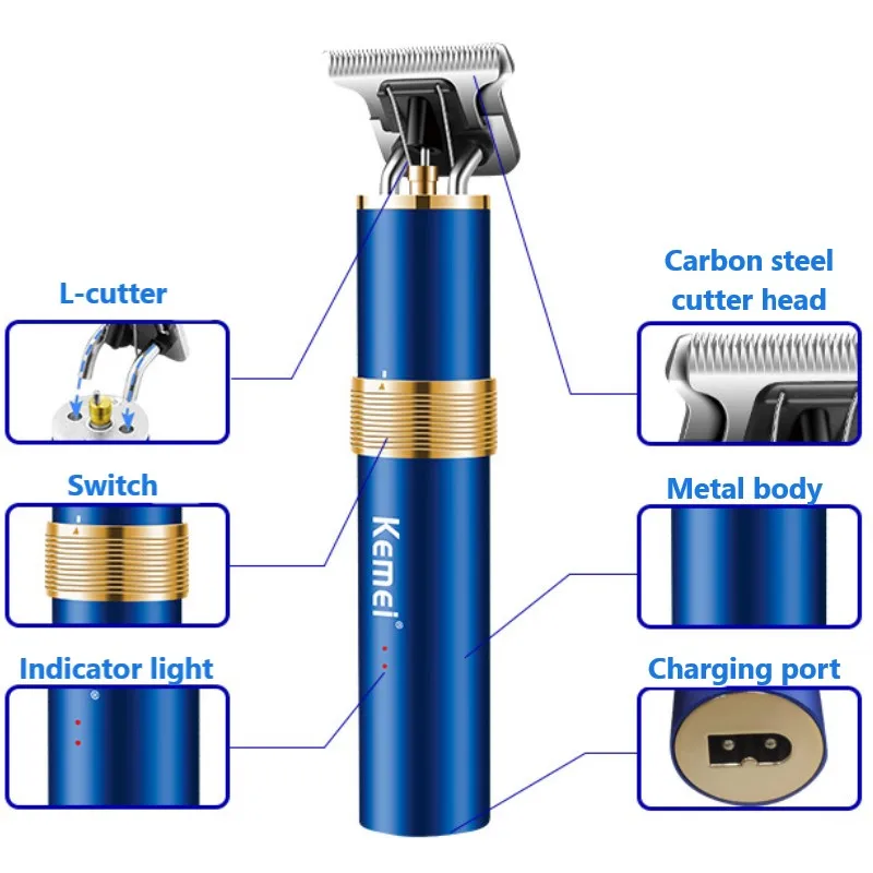 Tông Đơ Kemei 1891 2 Trong 1 Mạnh Tông Đơ Cắt Tóc Điện Râu Cho Nam Tóc Sạc Hoàn Thiện Tóc Máy